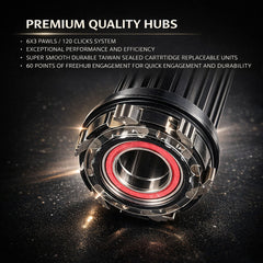 29” MTB Wheel Set – 6-Bolt Disc – Boost 141mm QR – 25mm Rim – Tubeless Compatible – Performance Hubs – HG / Microspline / XD – 9–12 Speed