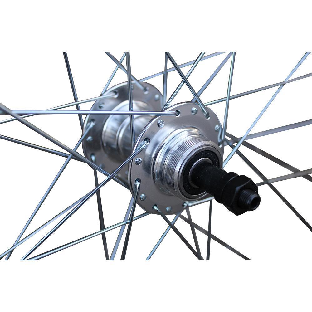 QR 27.5" 650b (ETRTO 584x19) MTB Mountain Bike Front Rear Wheel Set Shimano 6/7 Speed Freewheel - Sealed Bearings Hubs - Double Wall