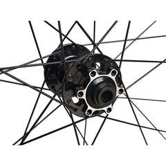 12x110mm BOOST THRU AXLE 700c Road Cyclocross Gravel E-Bike FRONT Wheel - Taiwan Sealed Bearings (6 Bolt) Disc Hub - Tubeless Compatible - Lightweight 870g