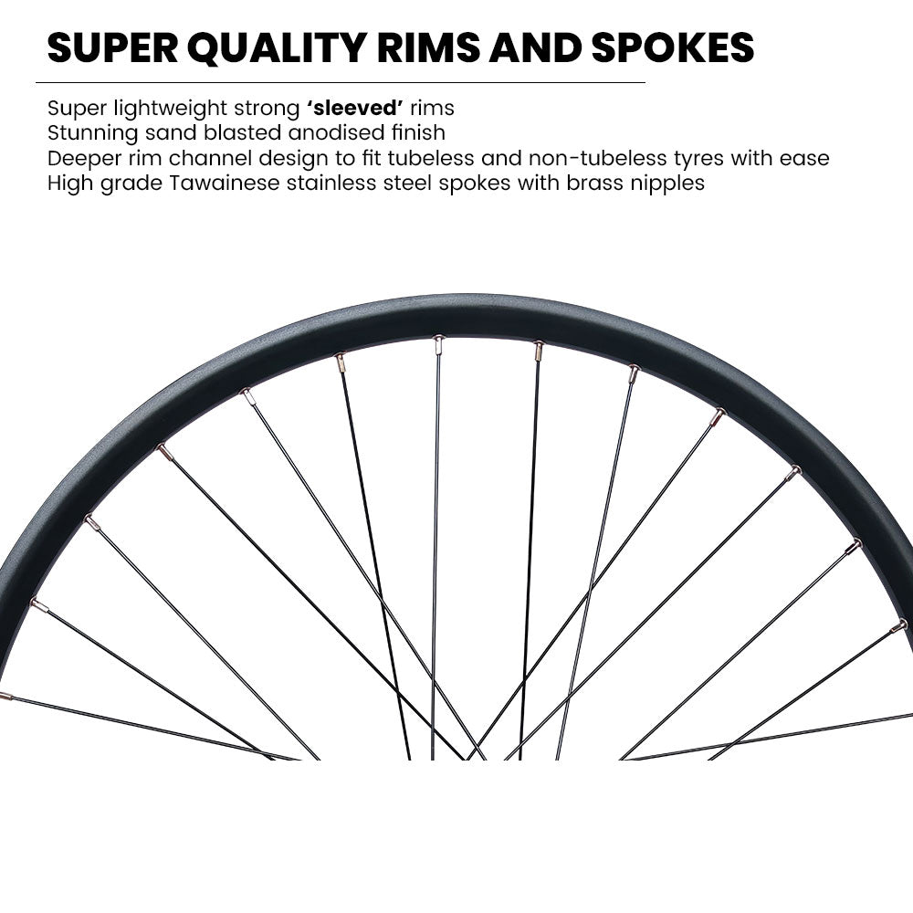 700c Road / Gravel / CX / Hybrid Rear Wheel – 6-Bolt Disc – QR / Thru Axle – 18mm Rim – Tubeless Compatible – Performance Hub – HG / XDR – 8–12 Speed – 935g