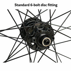 700c Road / Hybrid / CX / Gravel Rear Wheel – 6-Bolt Disc – QR / Thru Axle – 19mm Rim – Performance Hub – 8–12 Speed (For Turbo Trainer Use)