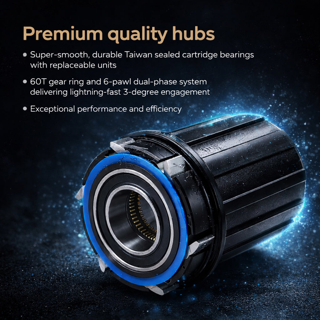 700c Gravel Wheel Set – Center Lock Disc – QR / Thru Axle – 25mm Rim – Tubeless Compatible – Performance Hubs – HG / XDR / Microspline / Campagnolo – 8–12 Speed – 1715g