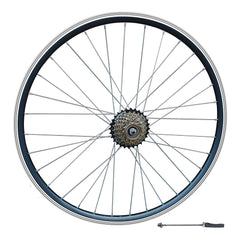 700c Road Rear Wheel – Rim Brake – QR – 15mm Rim – 6/7 Speed Freewheel