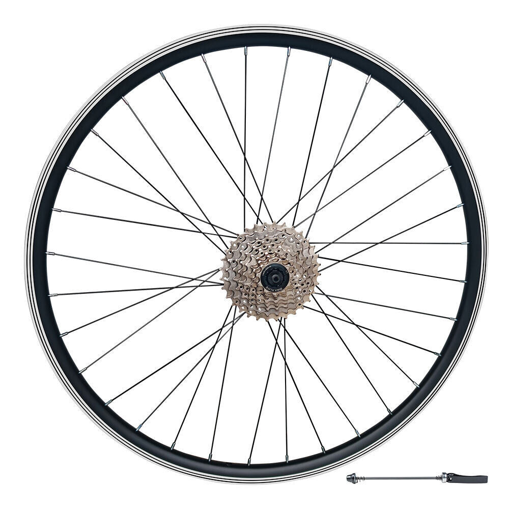 700c Hybrid Rear Wheel – QR – Rim & Disc Brake – 7/8/9/10 Speed
