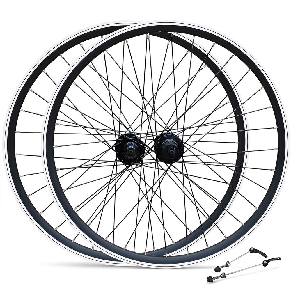 700c Hybrid / Gravel Wheel Set – Rim & Disc Brake – QR – 20mm Rim – 7/8/9/10 Speed - Tubeless Compatible