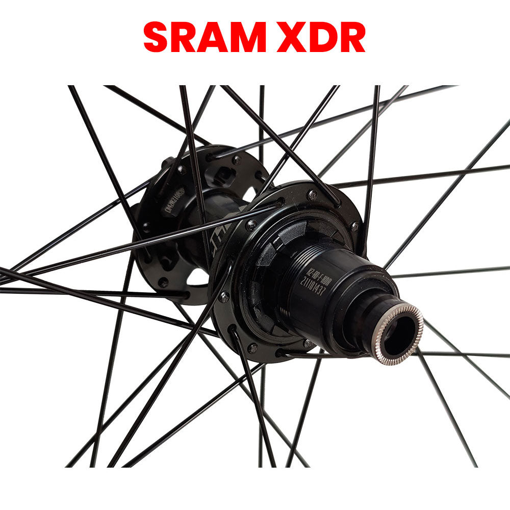 QR / Thru Axle 700c (ETRTO 622x18) Road Cyclocross Gravel Hybrid Bike DISC BRAKE Rear Wheel 8/9/10/11/12 Speed - HG / SRAM XDR - Lightweight 935g - Tubeless Compatible