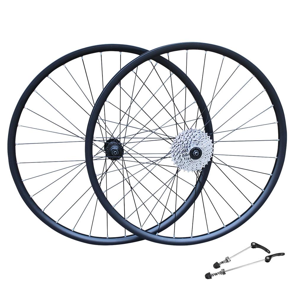 QR 700c 28" (ETRTO 622×20) Hybrid Bike DISC BRAKE Wheel Set 7/8/9/10/11 Speed - Sealed Bearings (6 Bolt) Disc Hubs