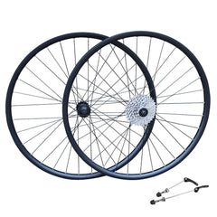 QR 700c 28" (ETRTO 622×20) Hybrid Bike DISC BRAKE Wheel Set 7/8/9/10/11 Speed - Sealed Bearings (6 Bolt) Disc Hubs