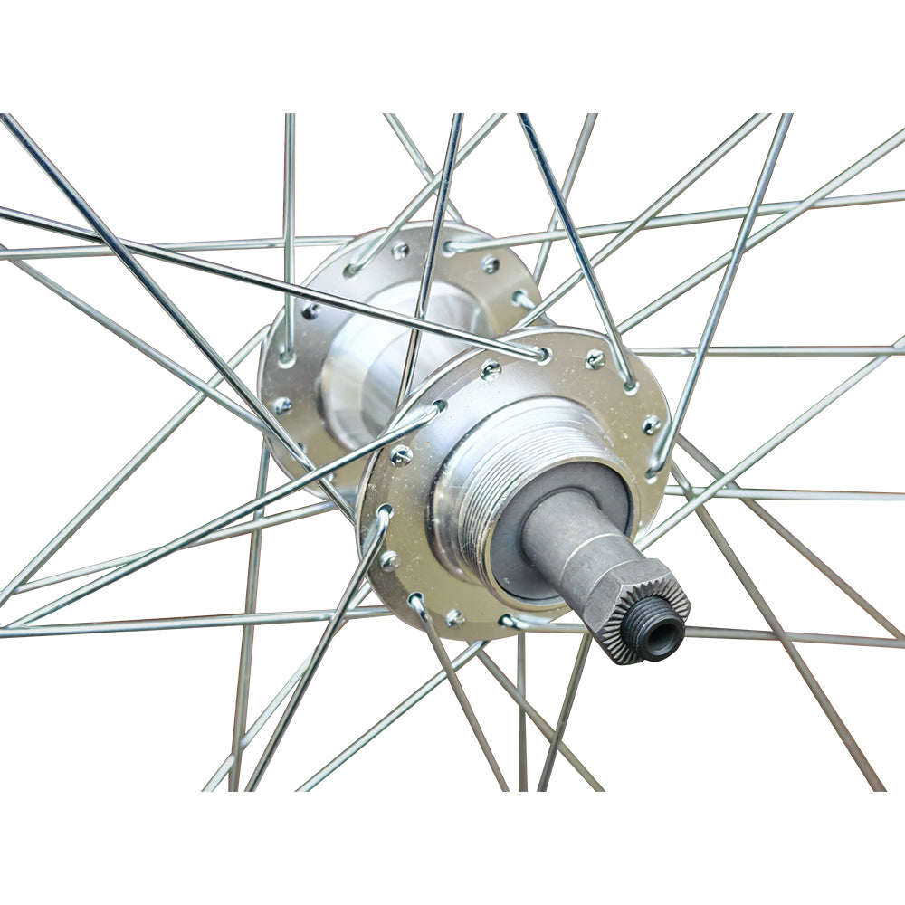 QR 26" (ETRTO 559x19) Mountain Bike Front Rear Wheel Set Shimano 6/7 Speed Freewheel - Sealed Bearings Hubs - Rim & Disc Brake Compatible - Double Wall