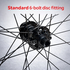 29” MTB Front Wheel – 6-Bolt Disc – QR / Thru Axle / Boost – 25mm Rim – Tubeless Compatible – Performance Hub