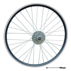 700c Road Rear Wheel – Rim Brake – QR – 15mm Rim – 8 Speed Freewheel