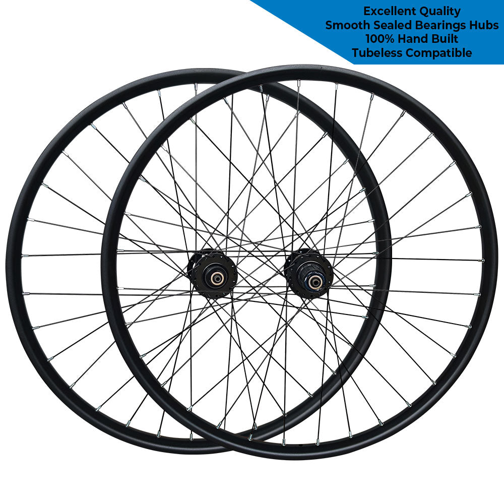 BOOST 141mm QR 29" 29er (ETRTO 622x25) MTB Mountain Trail Bike Wheel Set 9/10/11 Speed - Sealed Bearings Hub - Tubeless Compatible