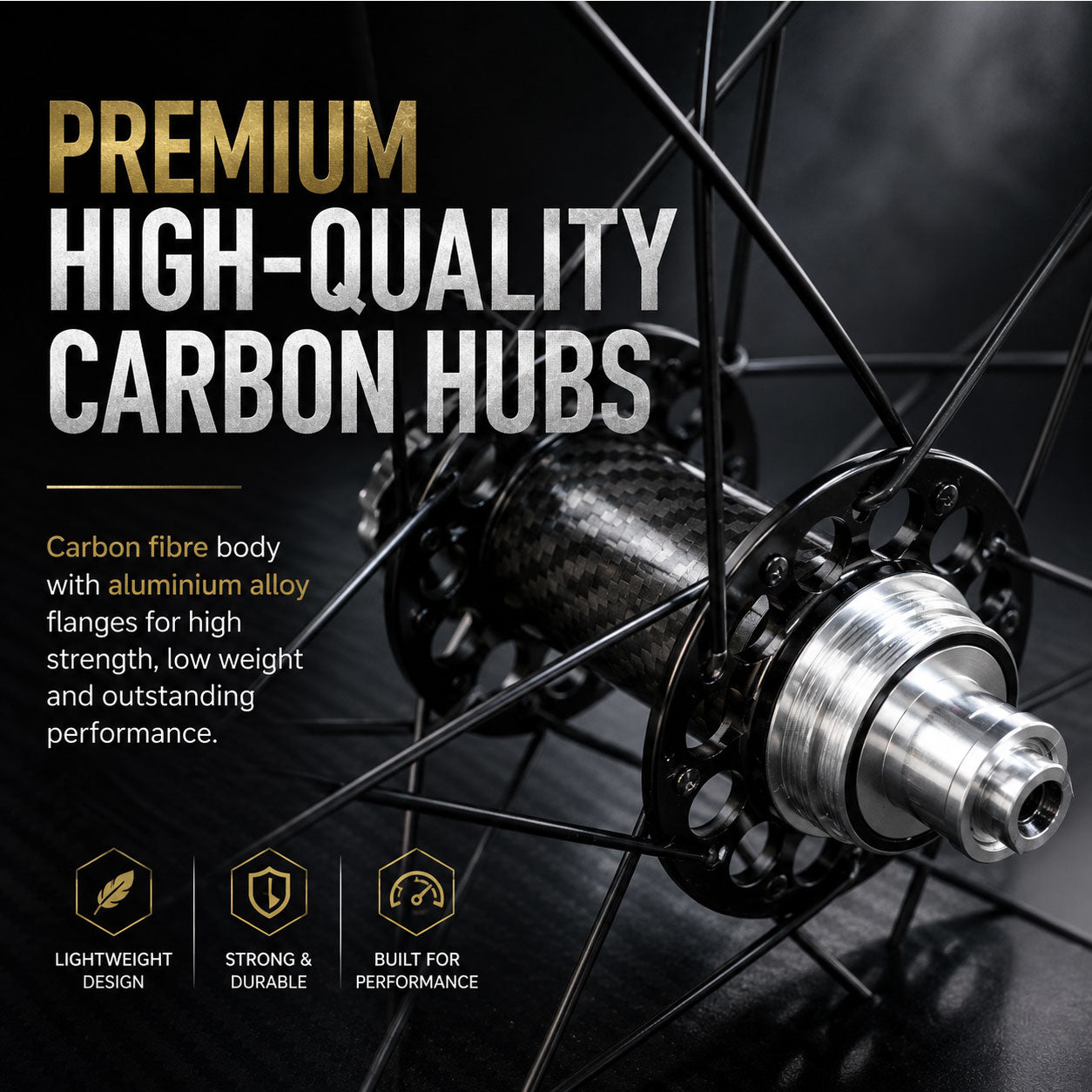 700c Fixie / Fixed / Single Speed Wheelset – Rim Brake – Bolt-On Axle – 15mm Rim – Tubeless Compatible – Carbon Flip-Flop Hub – 1650g
