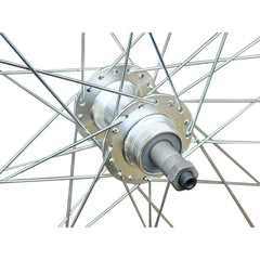 QR 26″ (ETRTO 559x19) Mountain Bike REAR Wheel Shimano 6/7 Speed Freewheel - Sealed Bearings Hub - Rim & Disc Brake Compatible - Double Wall