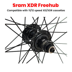 700c Hybrid / CX / Gravel Wheel Set – 6-Bolt Disc – QR / Thru Axle – 25mm Rim – Tubeless Compatible – Performance Hubs – HG / XD / XDR – 8–12 Speed – 2085g
