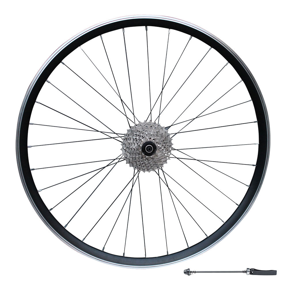 QR 700c (ETRTO 622x15) Road Racing Bike REAR Wheel 7/8/9/10 Speed - Sealed Bearings Hub - Double Wall Rim - 32x Spokes
