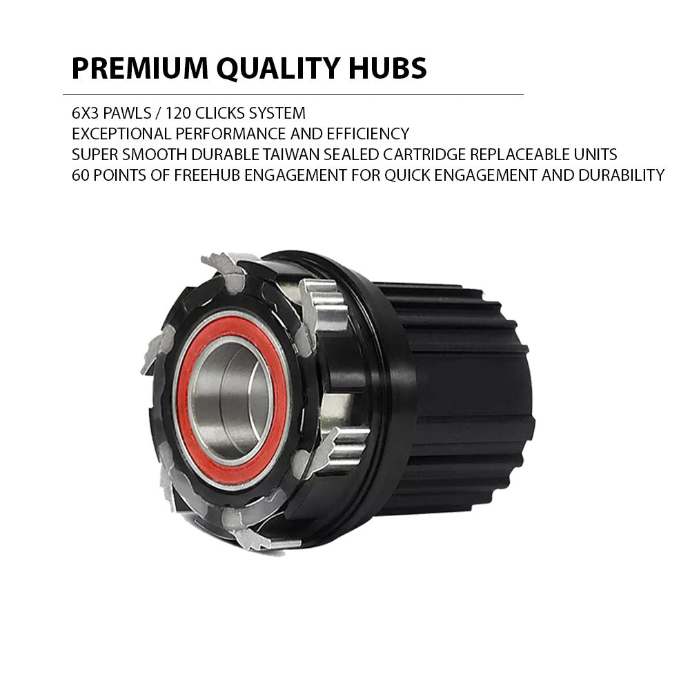 700c Gravel Wheel Set – 6-Bolt Disc – QR / Thru Axle – 25mm Rim – Tubeless – Performance Hubs – HG / XD / XDR – 8–12 Speed – 1770g