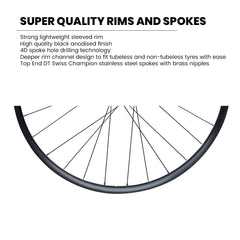 700c Road / Hybrid / CX / Gravel Wheel Set – 6-Bolt Disc – QR / Thru Axle – 20mm Rim – Tubeless Compatible – Performance Hubs – HG / XDR – 8–12 Speed – 1790g