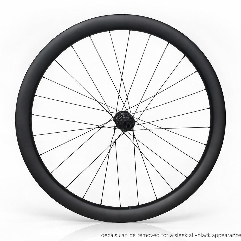 CARBON FIBRE 700c Road Rear Wheel – Center Lock Disc – QR / Thru Axle – 22mm Rim – Tubeless Compatible – Performance Hubs – HG / XDR / Microspline – 8–12 Speed – 800g