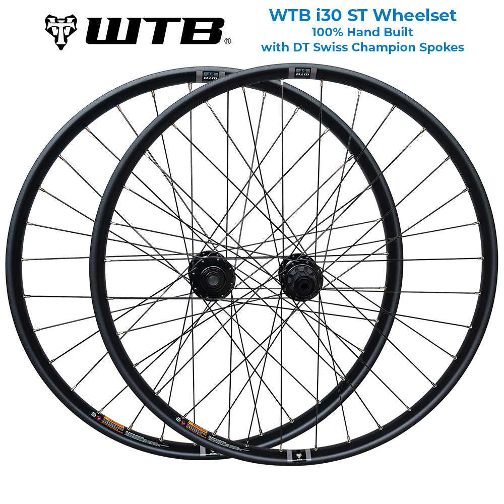 WTB i30 ST (141mm QR Boost Rear / 15x110mm Boost Front) 29" 29er (ETRTO 622x30) MTB Mountain Enduro Trail Bike Wheelset 9/10/11/12 Speed - HG / SRAM XD / Shimano Micro Spline - 6x Pawls Taiwan Sealed Bearings Hubs - DT Swiss Spokes - Tubeless Compatible