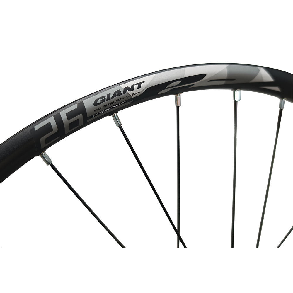 Giant XC2 26” MTB Wheel Set – 6-Bolt Disc – QR – 25mm Rim – Tubeless Compatible – 7–11 Speed