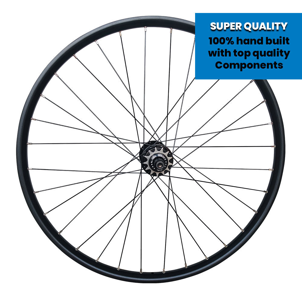 26" (ETRTO 559x25) 10x135 Jump Bike MTB Disc Single Speed REAR Wheel - Taiwan Sealed Bearings Hub - Tubeless Compatible