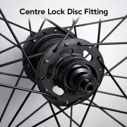 700c Road Wheel Set – Center Lock Disc – Thru Axle – 38mm deep section Rim – Tubeless Compatible – Performance Hubs – HG / XDR – 8–12 Speed – 1680g