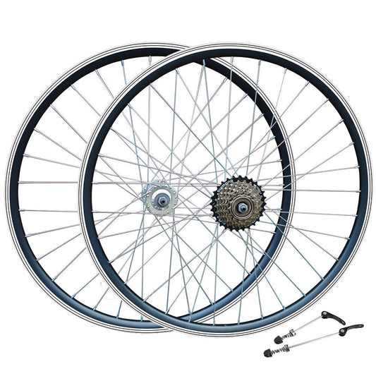 27.5” MTB Wheel Set – QR – Rim & Disc Brake – Shimano 6/7 Speed Freewheel