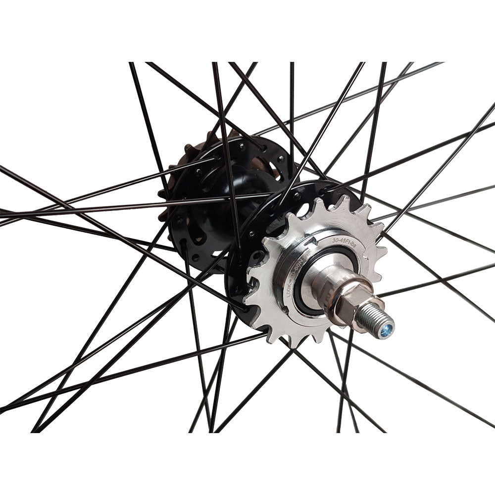 700c Fixie / Fixed / Single Speed Rear Wheel – Rim Brake – Bolt-On Axle – 15mm Rim – Flip-Flop Hub