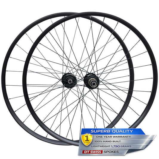 700c Road / Hybrid / CX / Gravel Wheel Set – 6-Bolt Disc – QR / Thru Axle – 20mm Rim – Tubeless – Performance Hubs – HG / XDR – 8–12 Speed – 1790g