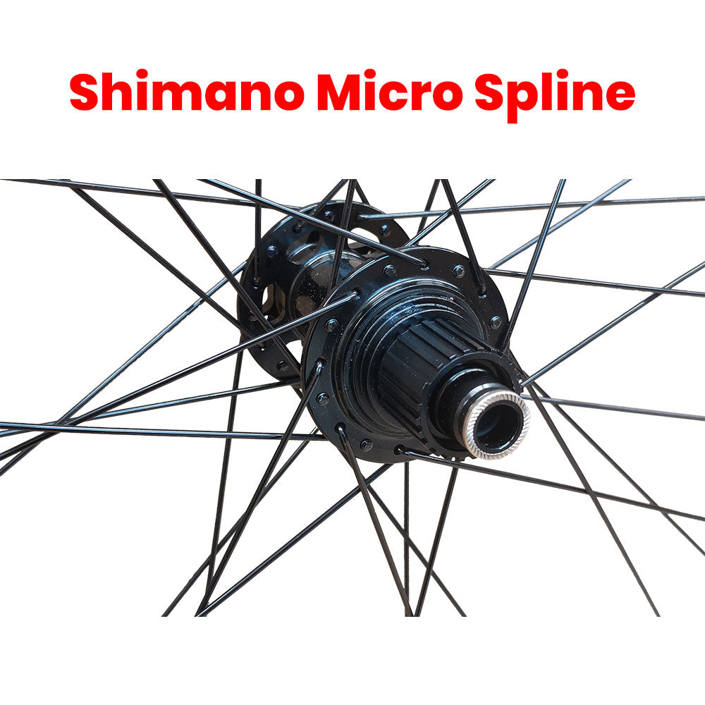 HIGH END - (12x148mm/15x110mm) BOOST THRU AXLE 29" 29er (ETRTO 622x30) Mountain MTB E-Bike Specific Wheelset 8/9/10/11/12 Speed - HG / SRAM XD / Shimano Microspline - Pillar PSR Spokes - Super High Strength 4D Rims - Tubeless Compatible