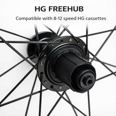 700c Road Rear Wheel – Rim Brake – QR – 14mm Rim – PILLAR Aero-Bladed Spokes – Performance Hub – HG / XDR – 8–12 Speed – 910g
