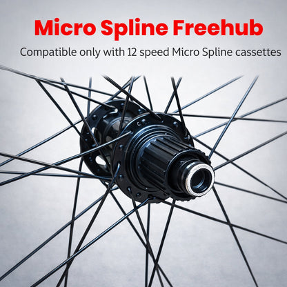 26” MTB Wheel Set – 6-Bolt Disc – QR / Thru Axle – 25mm Rim – Tubeless Compatible – Performance Hubs – HG / Microspline / XD – 8–12 Speed – 1965g