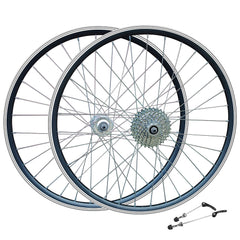 700c Road Wheel Set – Rim Brake – QR – 15mm Rim – 8 Speed Freewheel