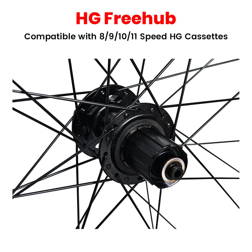 WTB SX i19 QR / THRU AXLE 700c (ETRTO 622x19) Road Hybrid CX Cyclocross Gravel Bike Wheelset 8/9/10/11/12 Speed - HG / SRAM XD/XDR - 6x Pawls Taiwan Sealed Bearings (6 Bolt) Disc Brake Hubs - 32x Black Spokes - Weight 1950g