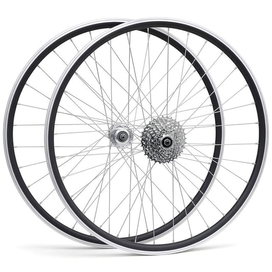 700c Hybrid Wheelset – Rim & Disc Brake – QR – 19mm Rim – 7/8/9 Speed Freewheel