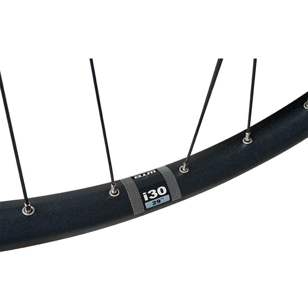 WTB ST i30 29” MTB Wheel Set – Center Lock Disc – 12×148 Boost Rear / 15×110 Boost Front – 30mm Rim – Tubeless Compatible – Shimano Deore XT Micro Spline – 12 Speed