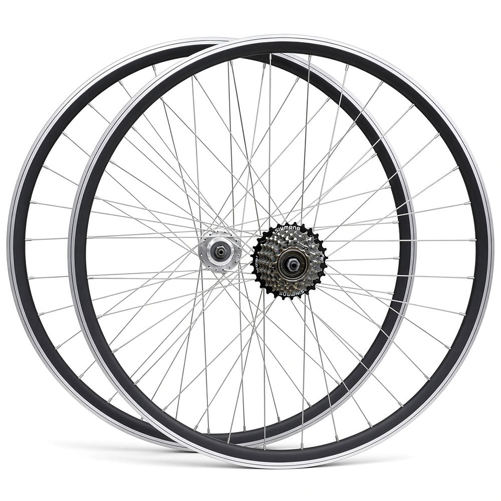 26″ MTB Wheelset – Rim & Disc Brake – QR – 19mm Rim – Shimano 6/7 Speed Freewheel