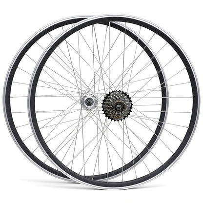 26″ MTB Wheelset – Rim & Disc Brake – QR – 19mm Rim – Shimano 6/7 Speed Freewheel