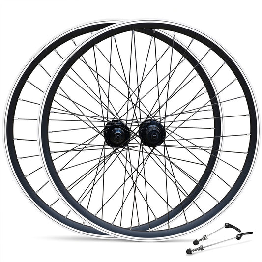 700c Hybrid / Gravel Wheel Set – Rim & Disc Brake – QR – 20mm Rim – 7/8/9/10 Speed - Tubeless Compatible
