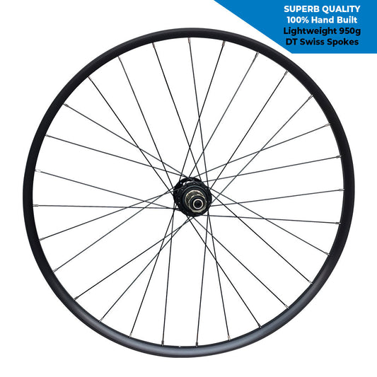 QR / THRU AXLE 700c (ETRTO 622x20) Road Hybrid CX Cyclocross Gravel Bike DISC BRAKE REAR Wheel 8/9/10/11/12 Speed - HG / SRAM XD XDR - 6x Pawls Taiwan Sealed Bearings Hub - DT Swiss Champion Spokes - Tubeless Compatible - Lightweight 950g