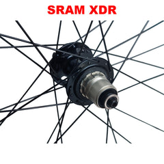 QR / THRU AXLE 700c (ETRTO 622x20) Road Hybrid CX Cyclocross Gravel Bike DISC BRAKE REAR Wheel 8/9/10/11/12 Speed - HG / SRAM XD XDR - 6x Pawls Taiwan Sealed Bearings Hub - DT Swiss Champion Spokes - Tubeless Compatible - Lightweight 950g