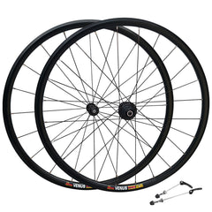 QR 700c (ETRTO 622x14) Road Racing Bike Wheel Set 8/9/10/11 Speed - Premium 6x3 Pawls Taiwan Sealed Bearings Hubs - DT Swiss Champion Spokes - Ultra Lightweight 1590g