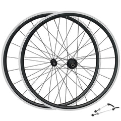 NEW ARRIVAL - QR 700c (ETRTO 622x14) Road Racing Bike 7/8/9/10/11 Speed Wheel Set - Premium 6x3 Pawls Sealed Bearings Hubs - 30mm Deep Aero Rims - Lightweight 1855g