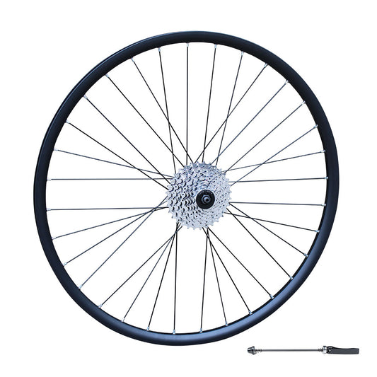 QR 700c 28" (ETRTO 622×25) Hybrid Bike Disc Brake REAR Wheel 7/8/9/10/11 Speed - Sealed Bearings (6 Bolt) Disc Brake Hub - Tubeless Compatible