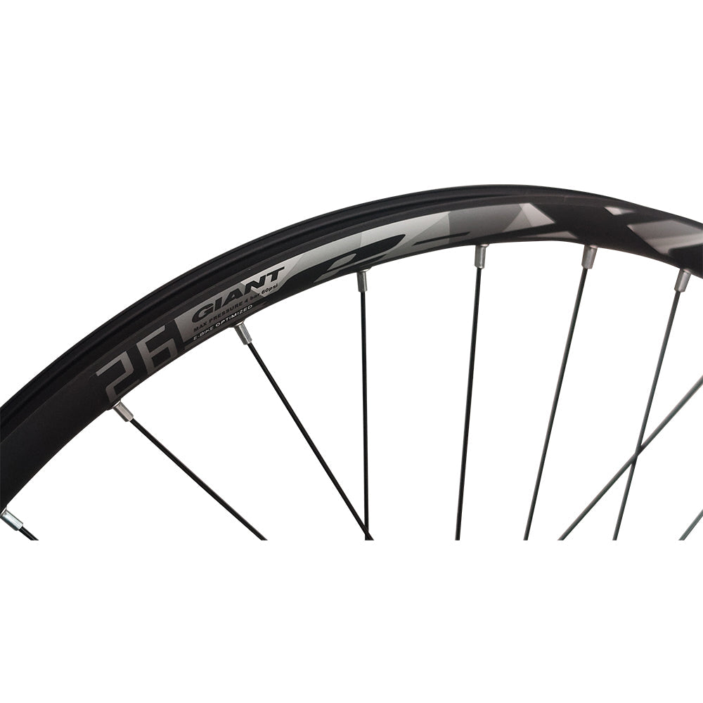 Giant 26” MTB Wheel Set – 6-Bolt Disc – QR / Thru Axle – 25mm Rim – Tubeless Compatible – Performance Hubs – HG / Microspline / XD – 8–12 Speed