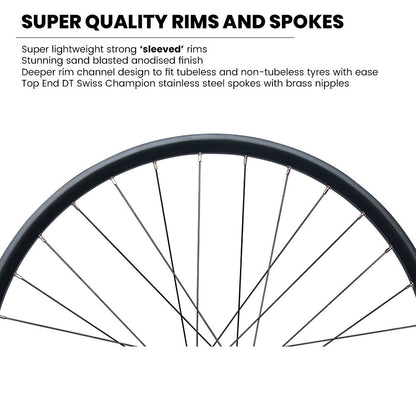 WTB ST i30 29” MTB Wheel Set – 6-Bolt Disc – 12×148 Boost Rear / 15×110 Boost Front – 30mm Rim – Tubeless Compatible – Performance Hubs – HG / XD / Microspline – 10–12 Speed
