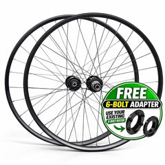 700c Road Wheel Set – Center Lock Disc (6-Bolt Disc Compatible) – QR / Thru Axle – 20mm Rim – Tubeless – Performance Hubs – HG / XDR / MS / Campagnolo – 1725g