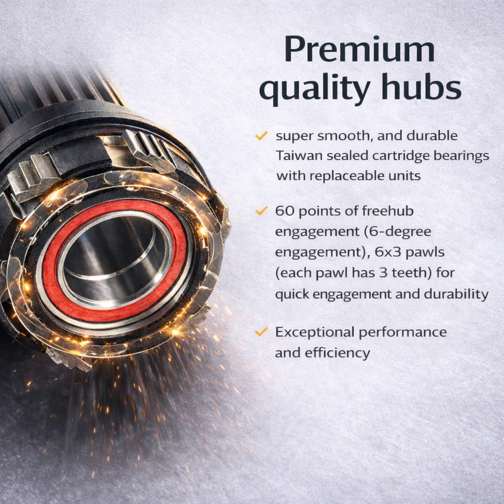 700c Road Rear Wheel – Center Lock Disc – QR / Thru Axle – 21mm Rim – Tubeless Compatible – Performance Hubs – HG / XDR / Microspline – 8–12 Speed – 810g