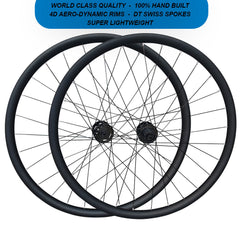 HIGH END - 700C GRAVEL SPECIFIC DISC WHEELSET - QR / THRU AXLE 700c (ETRTO 622x25) CX Cyclocross Gravel Bike Wheelset 8/9/10/11/12 Speed - HG / SRAM XD XDR - Premium 6x3 Pawls Taiwan Sealed Bearings Hubs - Tubeless Compatible - 1770g